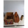 Image 1 : 12x20x11" Fruit Crate, 16" Wooden Tool Box, Custom Metal Cylinder, Pickup Preferred