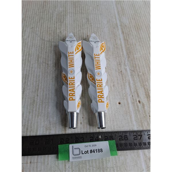 (2) Original 16  Prairie White  Bar Taps