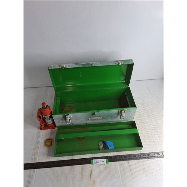 Craftsman Metal 19x7x7  Tool Box, Hydraulic 2 Ton Jack, Misc.