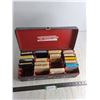 Image 1 : (16) Vintage 8-Track Tapes, Storage Tote