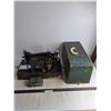 Image 1 : Vintage Monarch Portable Sewing Machine - Tested - 14x9x18" - Cannot Ship