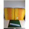 Image 1 : (2) Outdoor 26" x 20"  Seat Cushions, Landscape Diorama Board - 21" x 18"