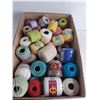Image 2 : Large Quantity of Assorted Crochet Cotton Spools - Many Unopen