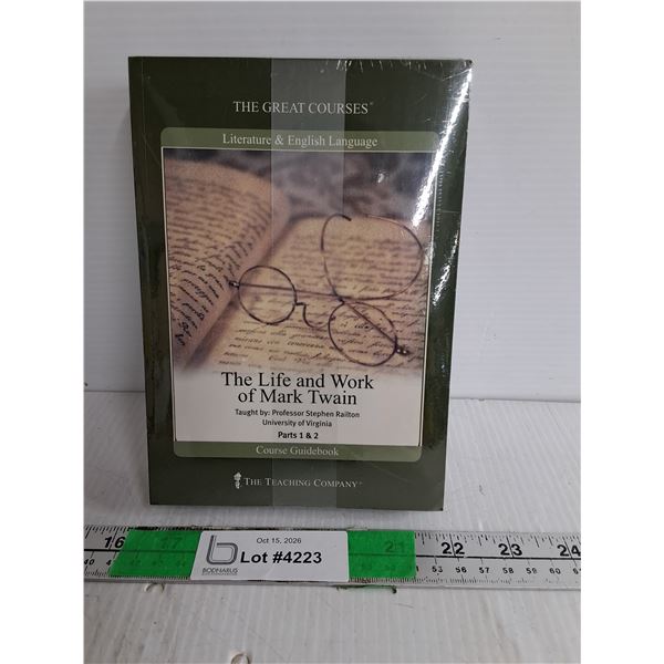 The Life and Work of Mark Twain Guidebook & DVDs- Sealed