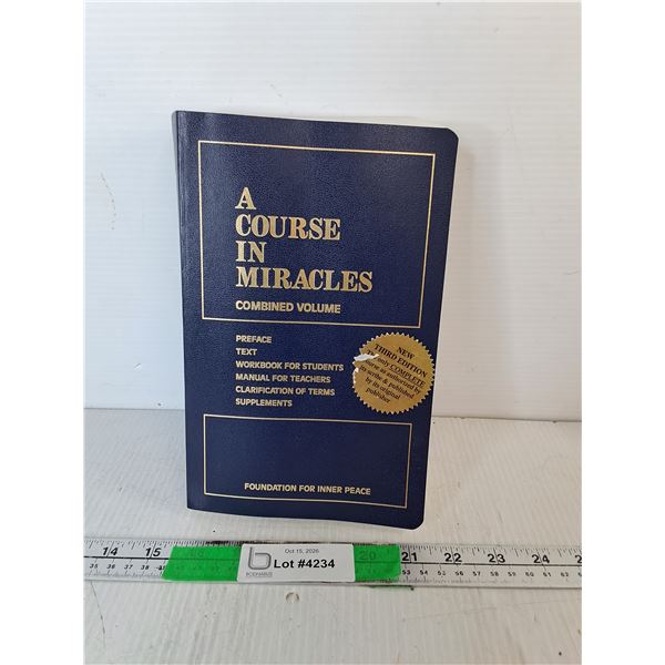A Course In Miracles Student Workbook/ Teacher Manual