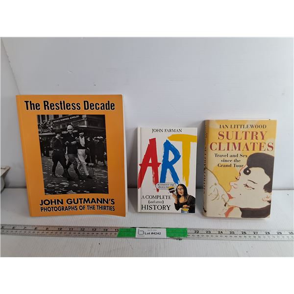 (3) Books- Sultry Climates, The Restless Decade & Art- A Complete History