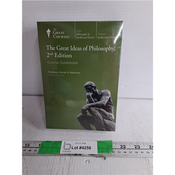 The Great Ideas of Philosphy 2nd Edition Guidebook & DVDs- Sealed