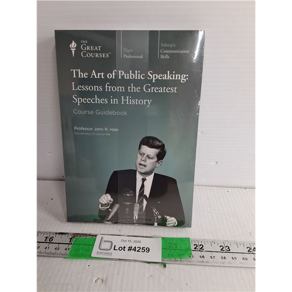 The Art of Public Speaking:Lessons from History Guidebook & DVDs- Sealed