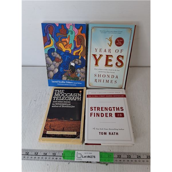 (4) Books- Year of Yes, The Moccasin Telegraph, Sacred Bundles Unborn, Misc.