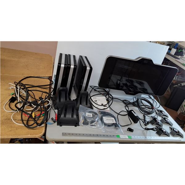 Polycom Video Conferencing System- Monitors- One Tested, Processors, Microphone Arrays, Cables, Misc