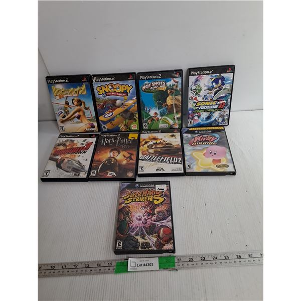 Playstation 2 & Nintendo Gamecube Games- Snoopy, Harry Potter, Sonic, Misc.