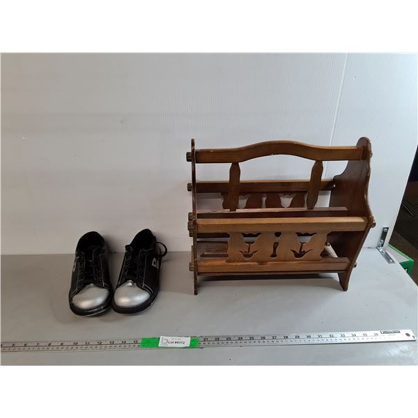 Brunswick Unisex Bowling Shoes- M 5.5 W 7, Wooden Magazine Rack, Pickup Only