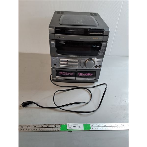 Aiwa Radio/Cassette/CD Player-Powers On, Can't Ship