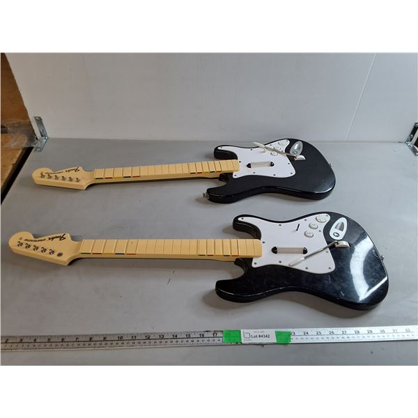 (2) Harmonix Fender Stratocaster Guitar Controllers-Untested
