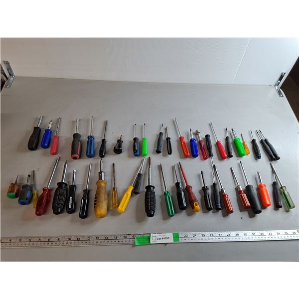Lot of Screwdrivers & Nut Drivers
