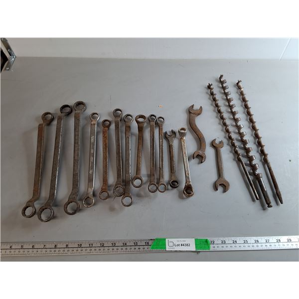 Box/ Open End & S Curve Wrenches, Auger Drill Bits-Pickup Pref'd