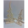 Image 3 : Christmas Decor - Ornaments, Wooden Trees, Tinsel Tree