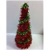 Image 4 : Christmas Decor - Ornaments, Wooden Trees, Tinsel Tree