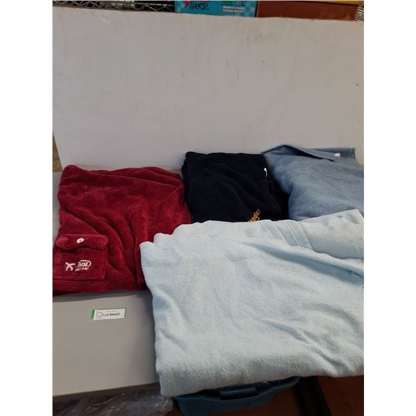 Assorted Blankets (3), Nap Sac