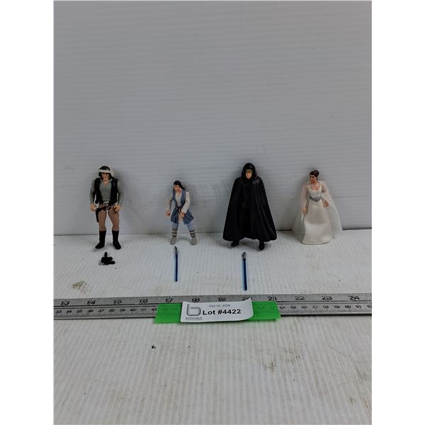 (4) Star Wars Action Figures - Cannot Authenticate