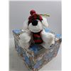 Image 5 : (2) Five Pound Weights - Sunlit Mandarin Berry Candle - Misc Glasswear - Christmas Dog - Gift Box
