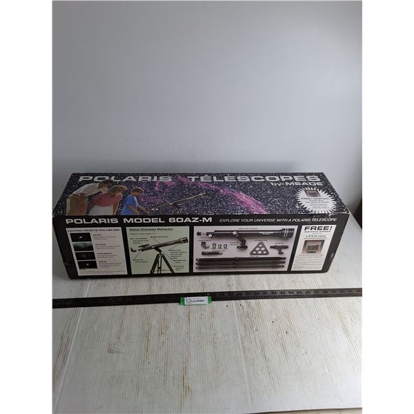 Polaris 60AZ-M Telescope - 31" Box,Pickup Preferred