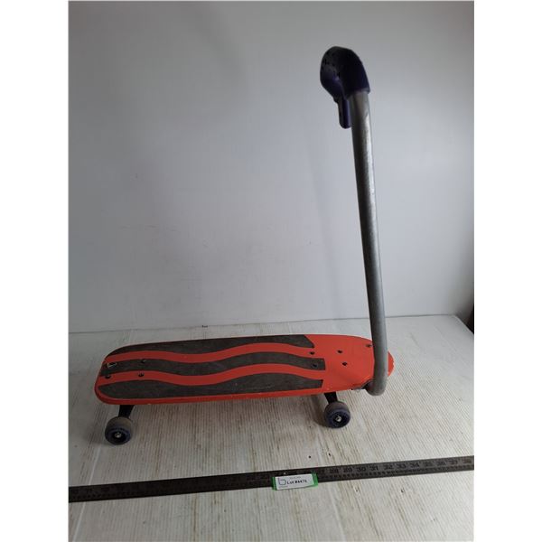 Skateboard w/Adjustable Handle - 2' Truck, Pickup Only