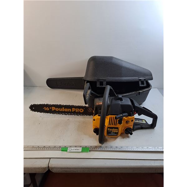 Poulan 220 Pro 16" Gas Powered Chainsaw - As Is, Pickup Only