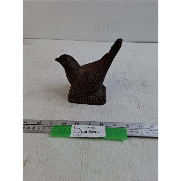 Metal Bird Statue - As Is