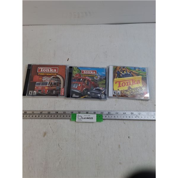 (3) Tonka PC Computer Game Discs - As Is