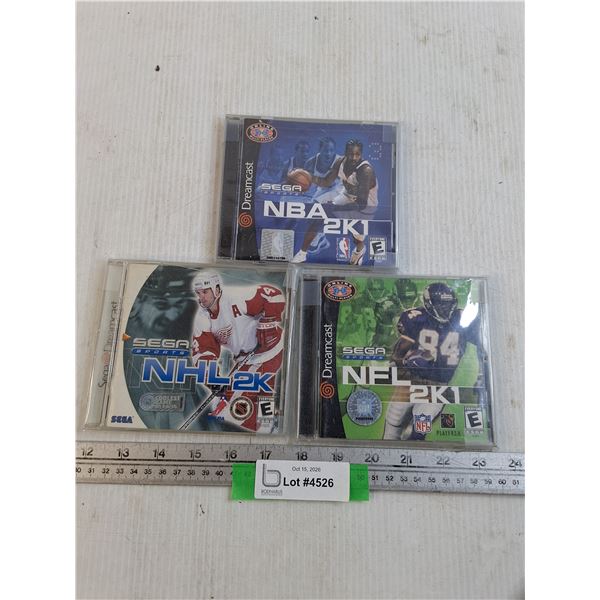 (3) Sega Computer Game CDs - As Is
