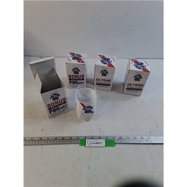 Pabst Brewing Co. Blue Ribbon Beer Glasses - New in Box