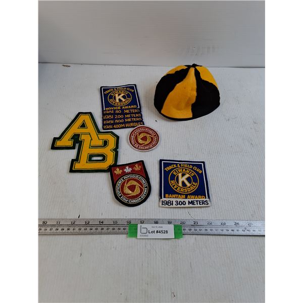 (5) Fitness & Sport Patches - Felt Hat - Cannot Authenticate