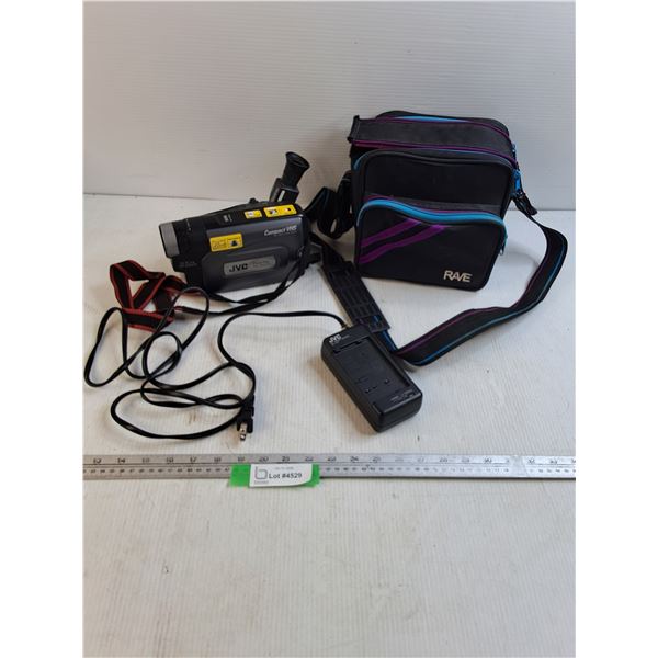 JVC VHS Camcorder & AC Power Adapter - As Is