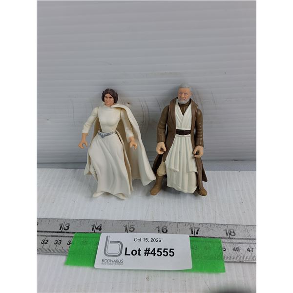 Stars Wars Action Figures - Princess Leia & Obi-Wan - Cannot Authenticate