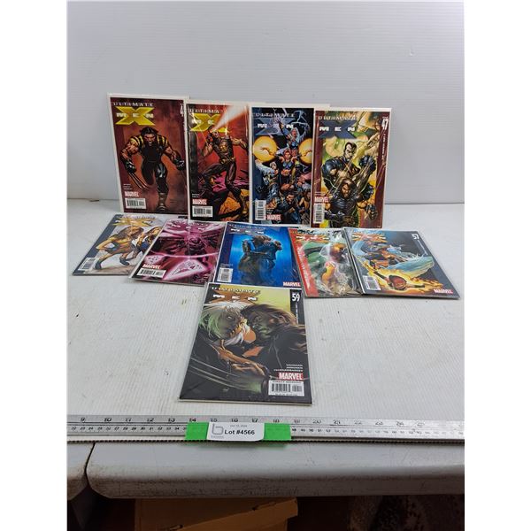 (10) Ultimate X-Men Comics in Protective Sleeves - Cannot Authenticate
