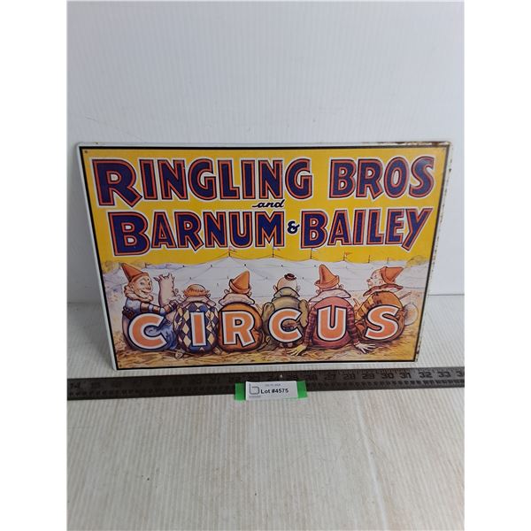 Retro Metal Circus Sign - 16x12"