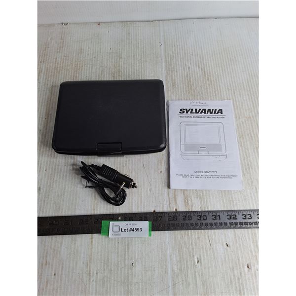 Sylvania Portable DVD Player - Could Not Open - Untested, As is