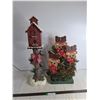 Image 1 : (2) Electrified Ornamental Christmas Decor - Tallest 28" - Tested, Pickup Preferred