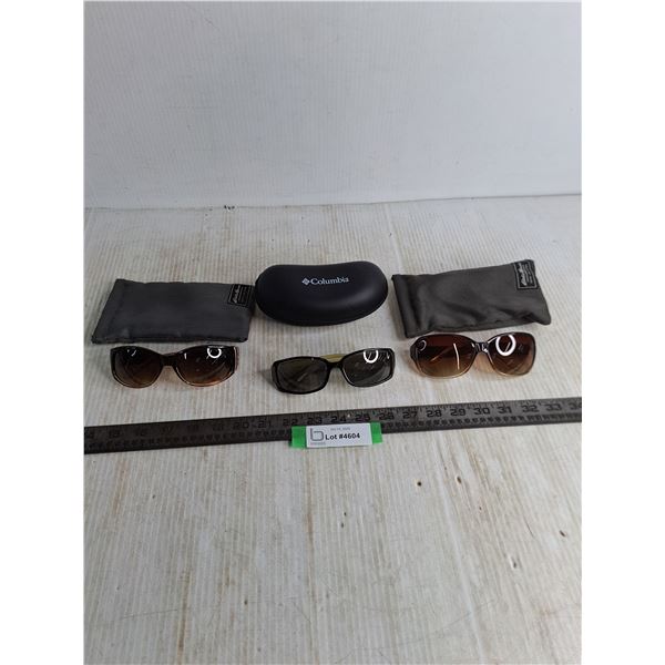 (3) Ladies Sunglasses w/Cases