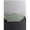 Image 2 : Vintage Metal Wallmount Shelf Unit - 17x6x10"
