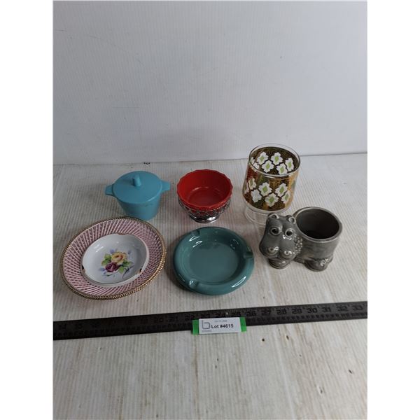 Assorted Servingware & Ash Trays