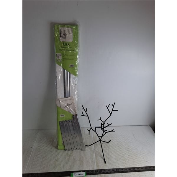 Extendable Drying Rack - 32" Length, Metal Coffee Mug Tree