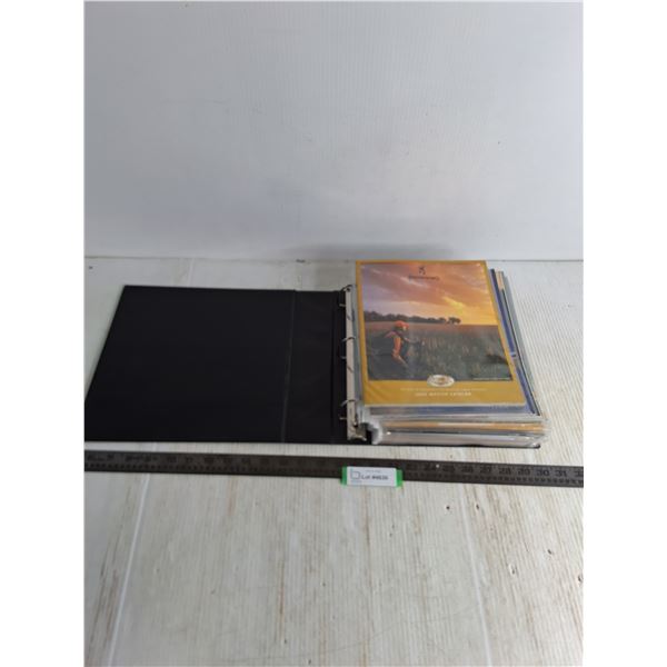 3" 3-Ring Binder Full of Assorted Fire Arms Magazines