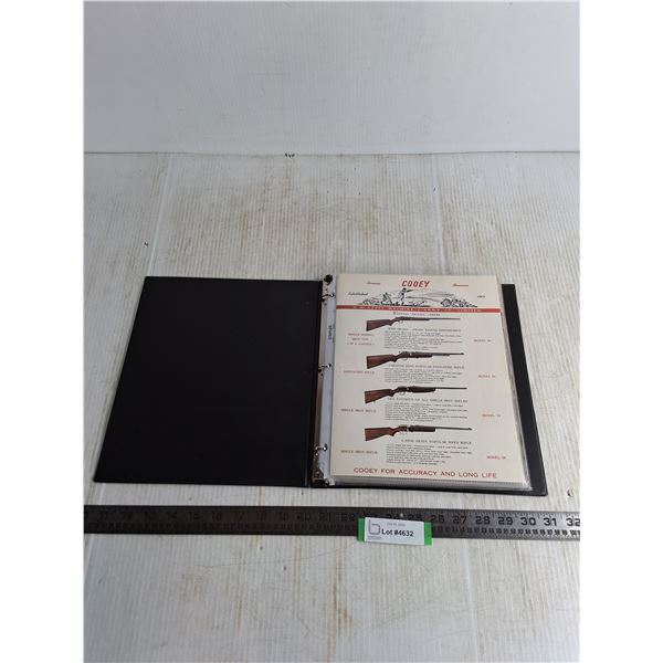 1" 3-Ring Binder Full of Assorted Fire Arms Magazines