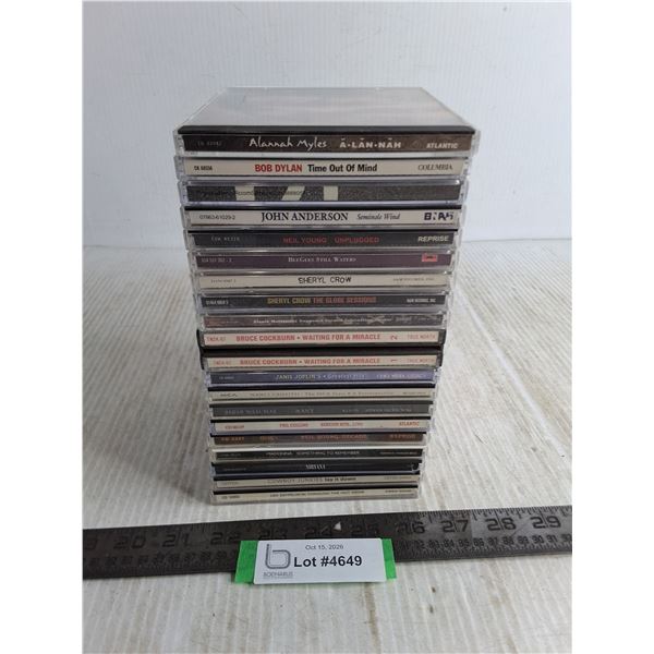 (20) Music CD's - Bob Dylan, Sheryl Crow, Madonna