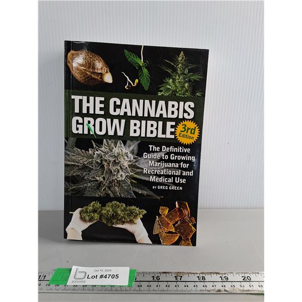 The Cannabis Grow Bible 3rd Edition Book
