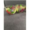 Image 2 : (4) Glass Bowls With Painted Grapes 5.5" Diameter