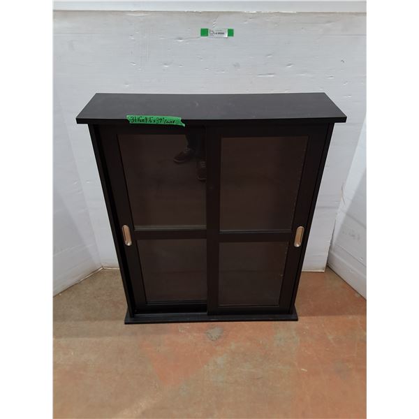 *Sliding Door Cabinet w/ Shelves - 31.5x9.5x39 - As Is