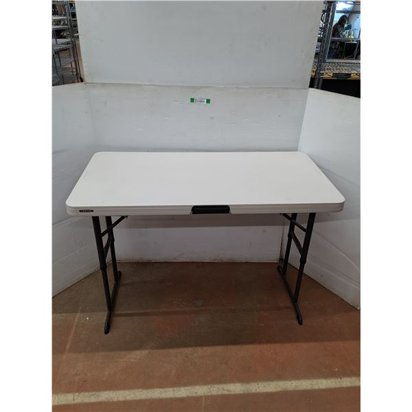 * Lifetime Folding Table w/ Height Adjustable Legs- 4x2 , Pickup Only
